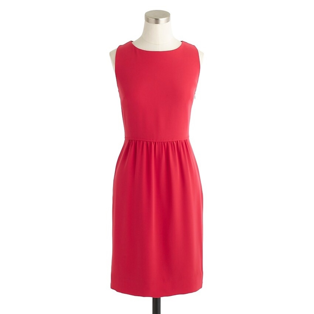 J Crew Camille Dress - size 0 - Deep Coral